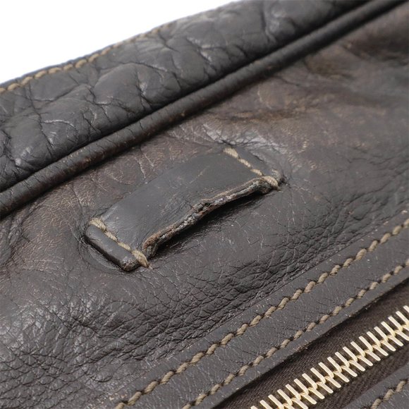 GUCCI Guccissima Shoulder Bag Leather Dark Brown - Picture 5 of 10